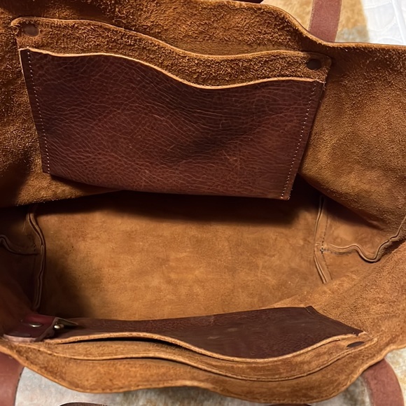 Goforthgoods "Avery" Tote, Large, Saddle - Picture 7 of 12